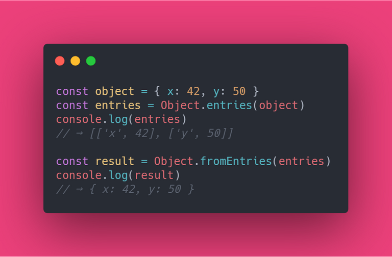 Object.fromEntries_vs_Object.entries