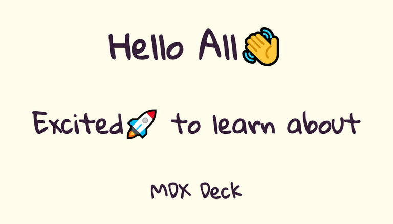 MDX-Deck