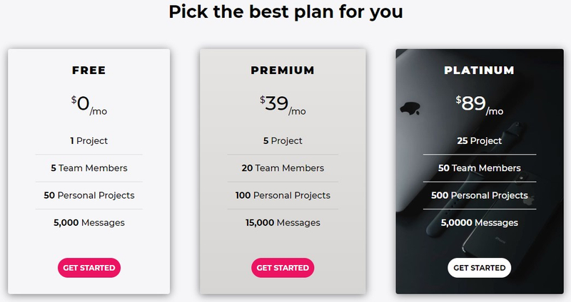 Pricing Plan Component