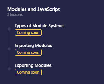 Modules and JavaScript