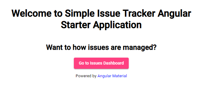 Angular Issue Tracker